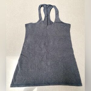Lululemon Ruched Cool Racerback Tank Top in Grey size 6
